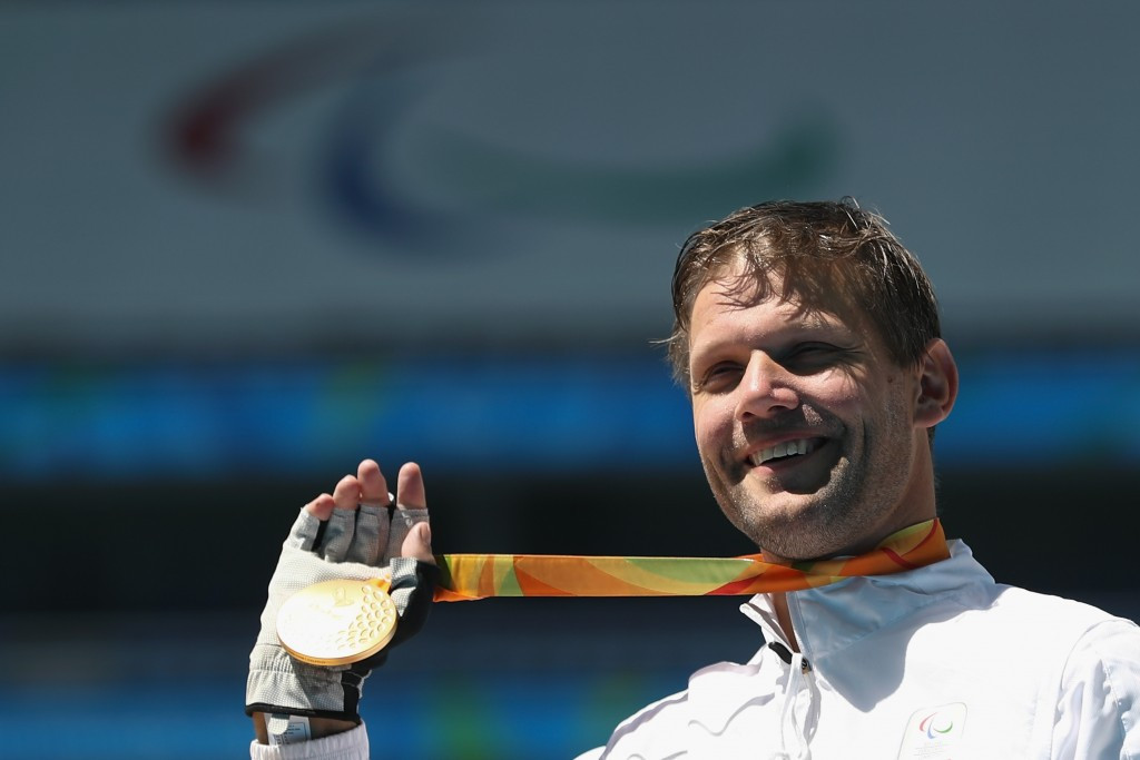 Wheelchair racer Peter Genyn won two of Belgium's five gold medals at the Rio 2016 Paralympic Games ©Getty Images