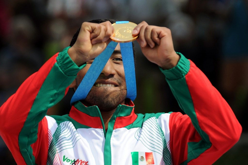 It was also the location for the men's triathlon which was won by Mexico's Crisanto Grajales ©AFP/Getty Images