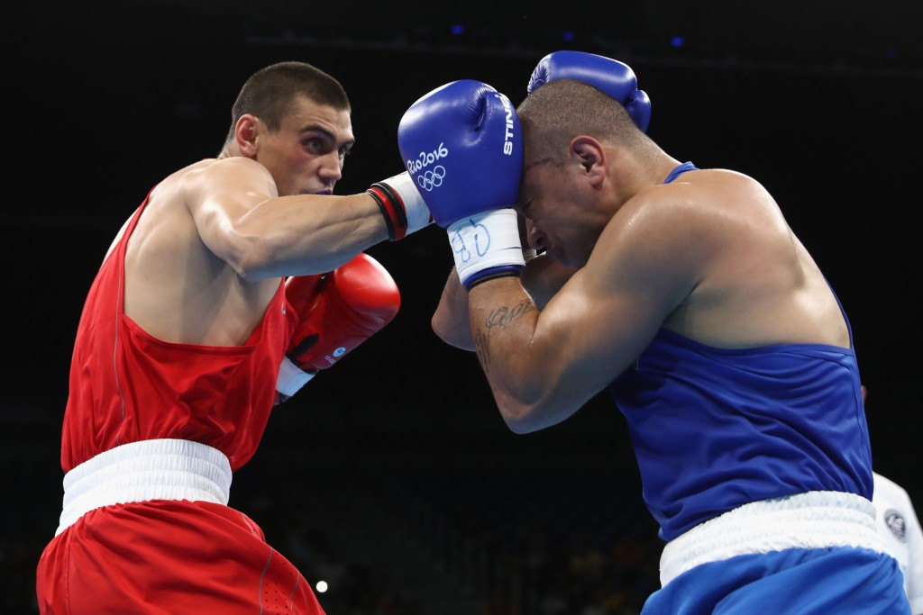 Evgeny Tishchenko wrapped up victory for Russia’s Patriot Boxing Team against the China Dragons ©Getty Images