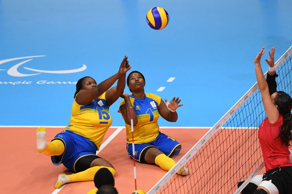 Rwanda made history by sending the first African women’s sitting volleyball team to a Paralympics Games at Rio 2016 ©Getty Images