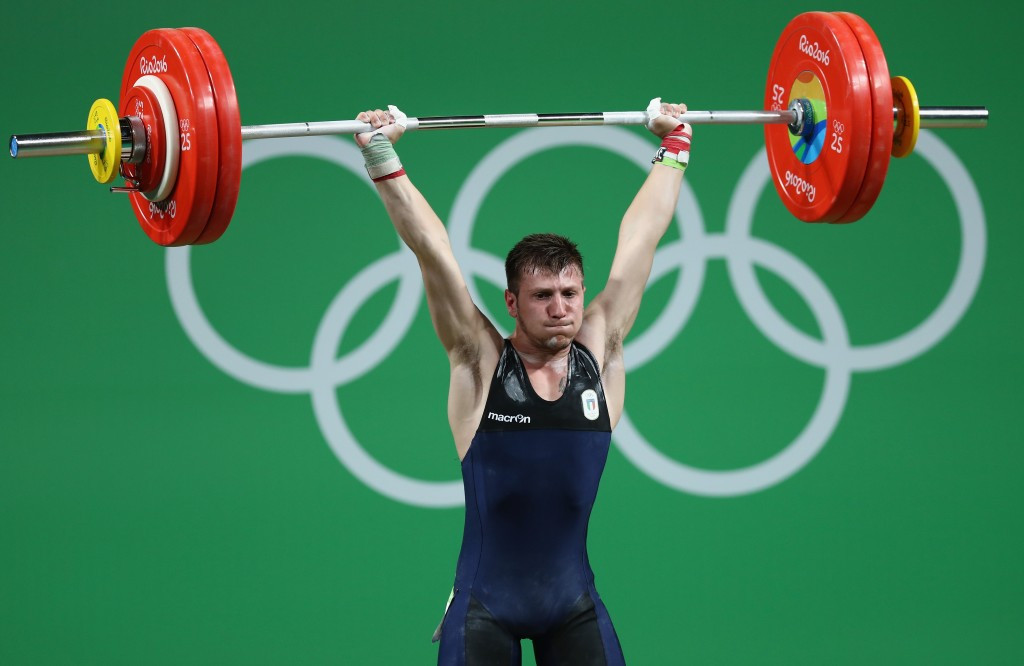 Italy’s Mirco Scarantino claimed his first-ever continental crown after winning the men’s 56kg title at the European Weightlifting Championships in Croatian city Split today ©Getty Images