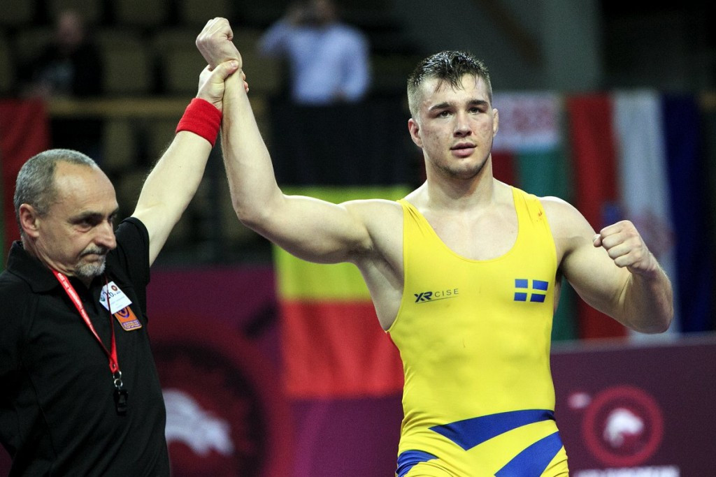 Kristoffer Zakarias Berg won the greco-roman 85kg title on the final day of the European Under-23 Wrestling Championships ©UWW