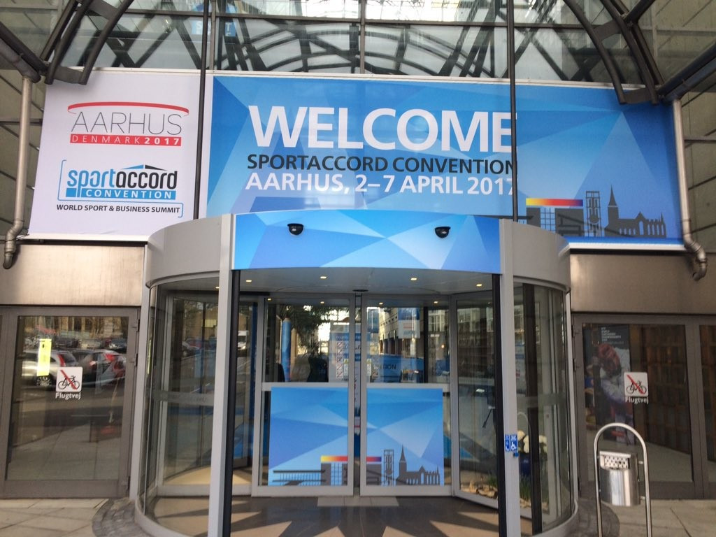 Delegates have arrived today before the start of the SportAccord Convention ©Twitter