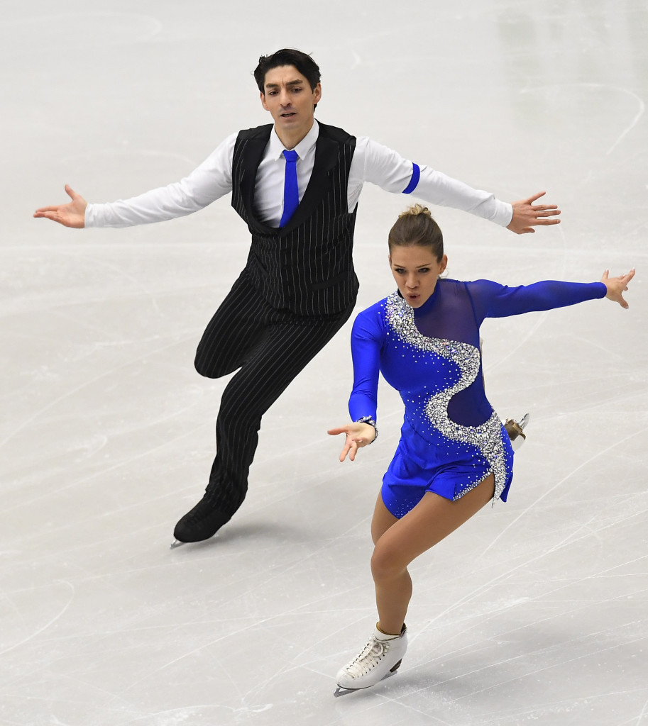 Alper Uçar, pictured with dance partner Alisa Agafonova, will be the ice dance representative of the ISU Athletes' Commission ©Getty Images