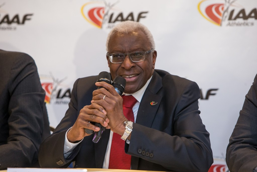 Lamine Diack reportedly remains barred from leaving France ©Getty Images