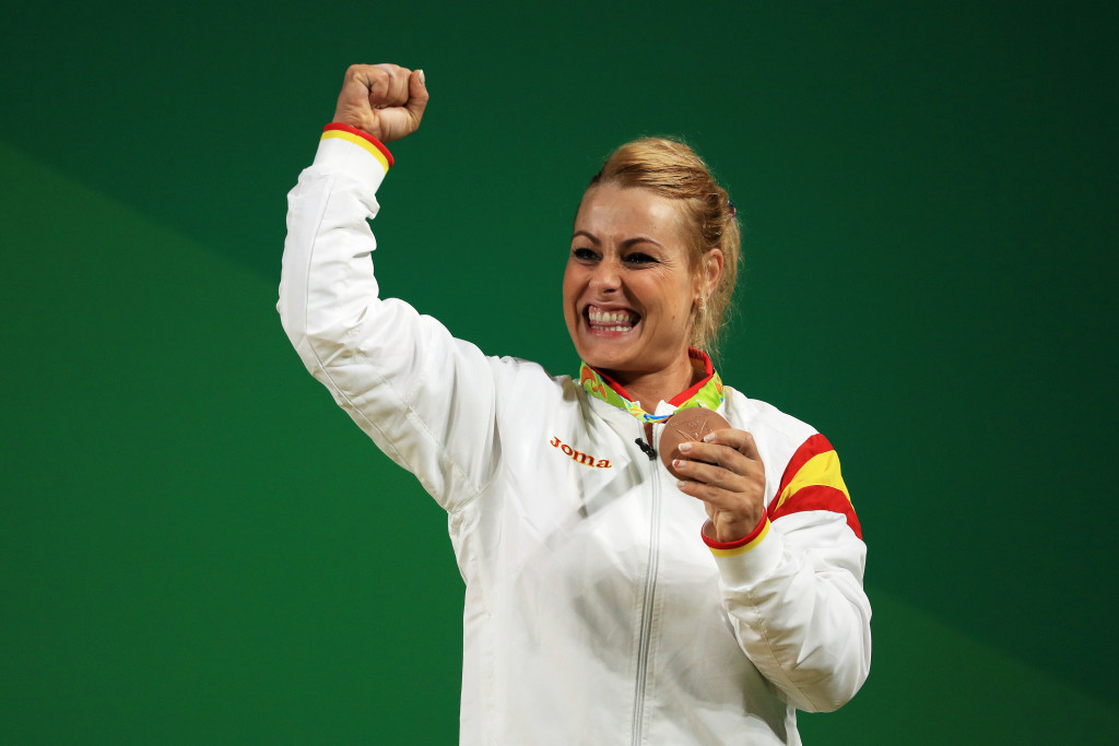 Lidia Valentin of Spain won her third European Weightlifting Championship gold medal today ©Getty Images