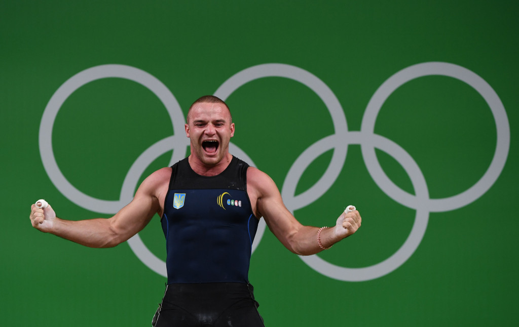 Ukraine's Oleksandr Pielieshenko retained his men's 85kg European Weightlifting Championship title in Split ©Getty Images