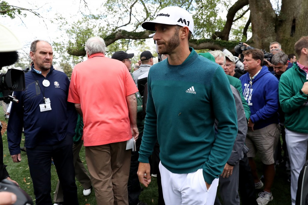 World number one Dustin Johnson was forced to pull out of the Masters because of injury ©Getty Images