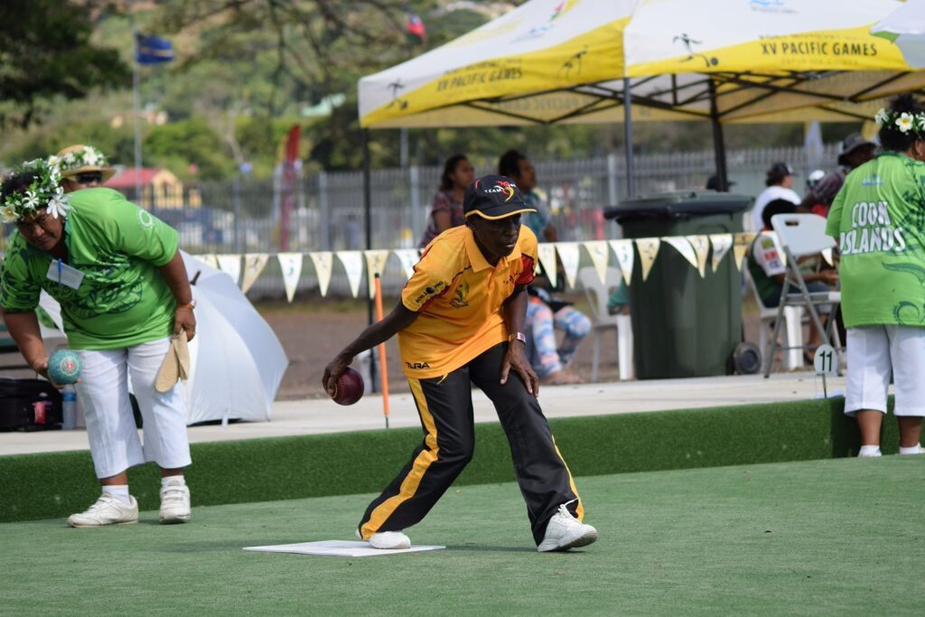 Papua New Guinea got their lawn bowls campaign off to a good start with their pairs and triples teams winning both their matches ©Port Moresby 2015