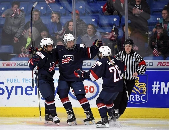 The United States thrashed Germany to reach the final of the IIHF Women's World Championships in Michigan ©IIHF