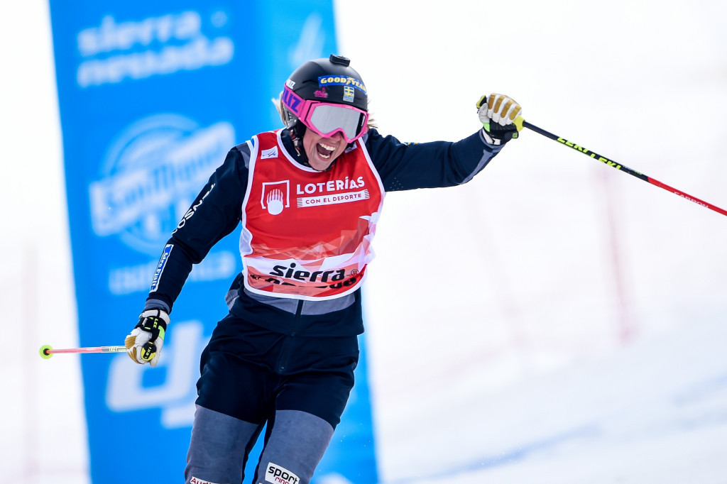 Senior world champion Näslund adds junior ski cross crown