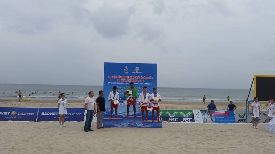 The 2016 Asian Beach Games were held in Viatnamese city Danang, where sambo featured on the sports programme ©ITG