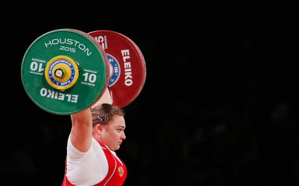 Russia's Tatiana Kashirina eased to victory in the women's over 90kg category ©Getty Images