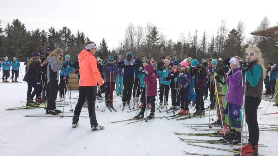 World silver medallist Susan Dunklee has helped conduct an introductory biathlon clinic for more than 100 young women and girls ©IBU