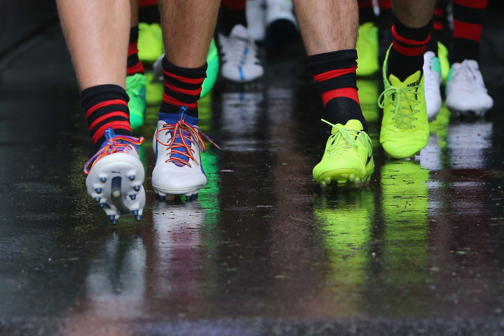 The #RainbowLaces campaign promotes LGBTI issues in sport 
