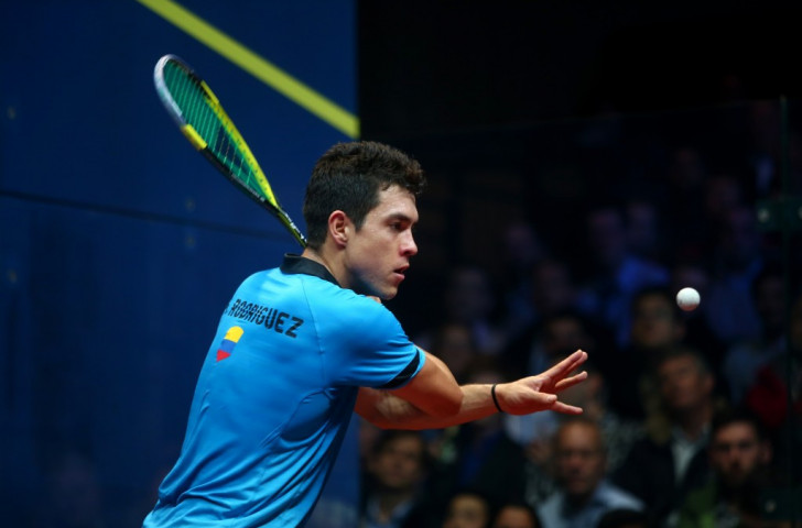 World number four Miguel Rodriquez of Colombia claimed Pan American Games men's singles squash gold ©Getty Images