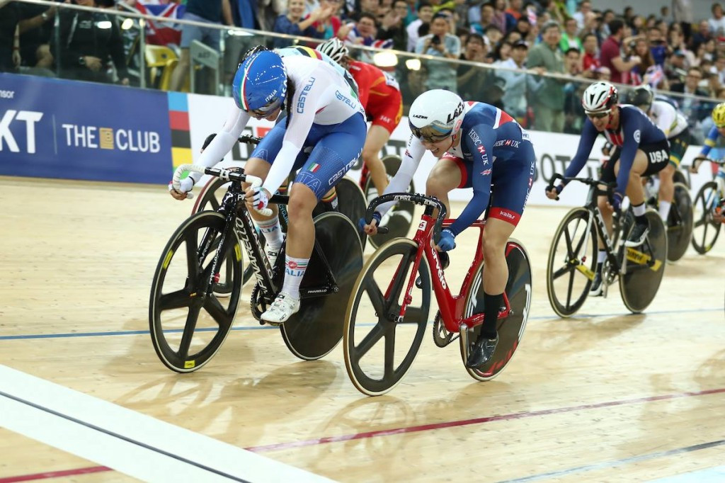 Barbieri claims scratch race gold on opening day of UCI Track World Championships