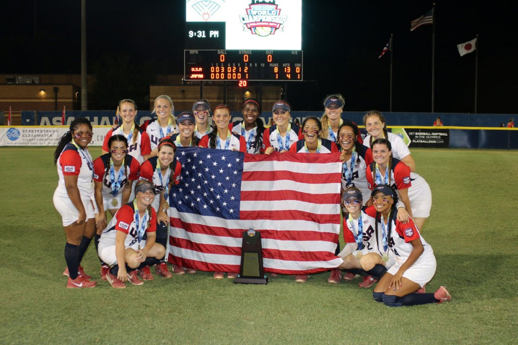 The United States won the Junior Women's Softball World Championship in Oklahoma City two years ago ©WBSC