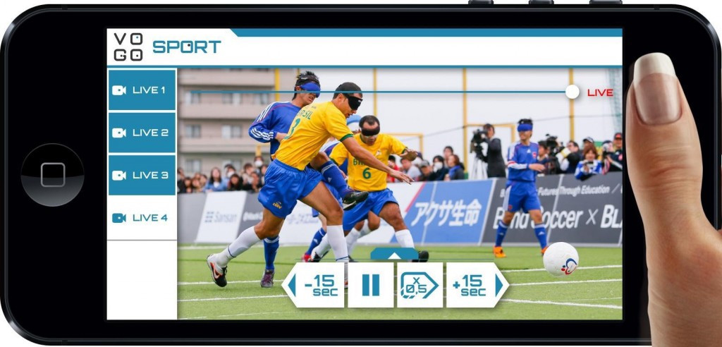 Panasonic conducted an experiment on spectator solutions at a blind football match ©Panasonic