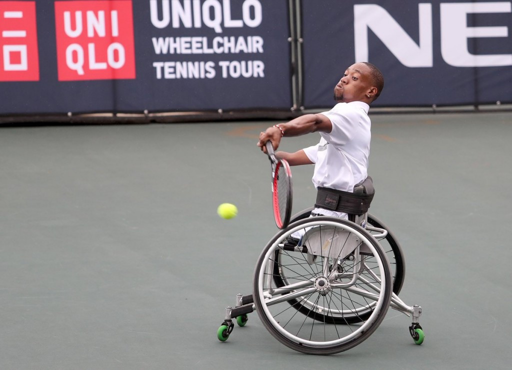 Lucas Sithole's, pictured, quad singles final at the South Africa Wheelchair Tennis Open against Itay Erenlib in Johannesburg was abandoned ©Wheelchair Tennis South Africa/Twitter
