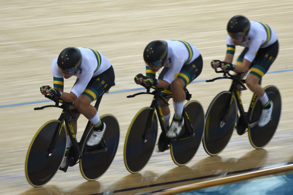 Australia won gold in the men's team pursuit ©Getty Images
