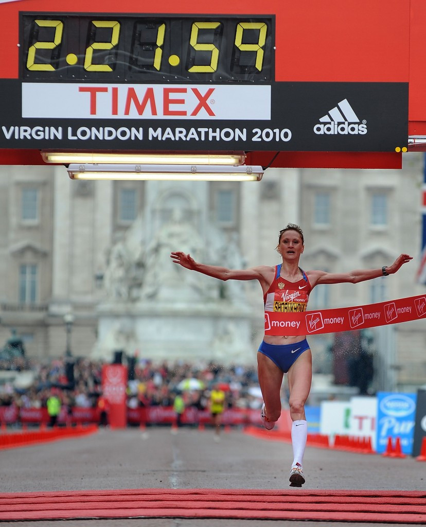 Liliya Shobukhova has been ordered to return all her prize and appearance money from the London Marathon in 2010 and 2011 after she was banned for drugs ©Getty Images