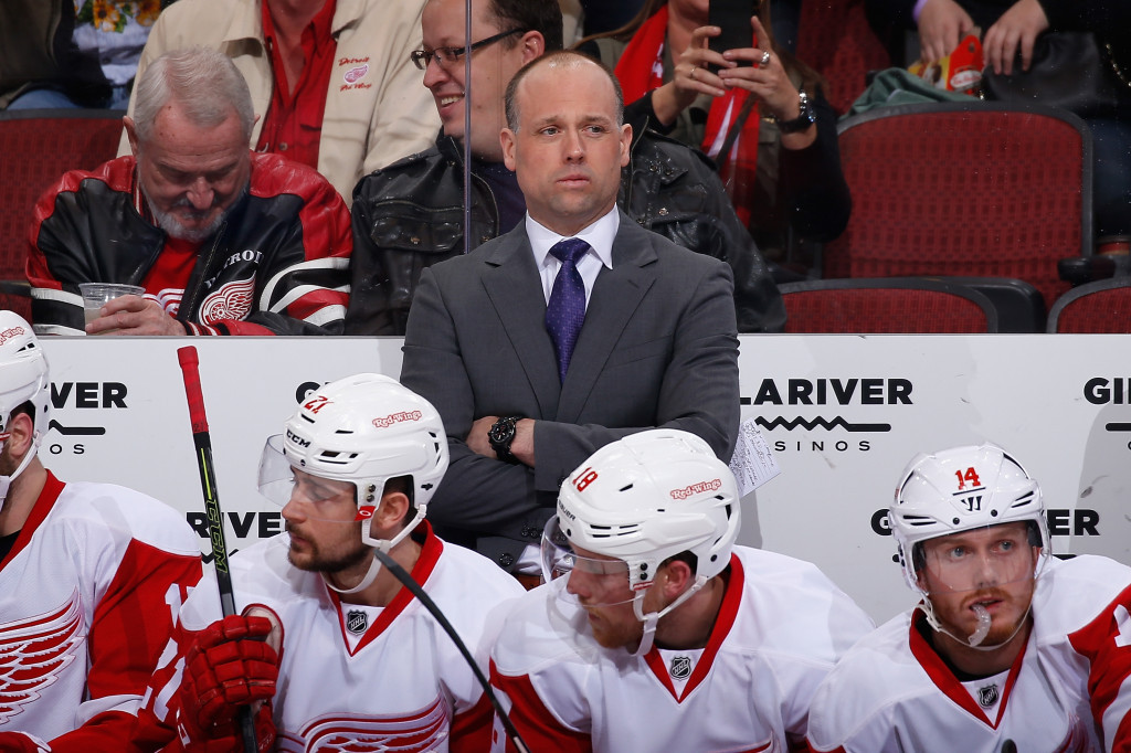 Jeff Blashill has recently completed his second season as head coach of the NHL's Detroit Red Wings ©Getty Images