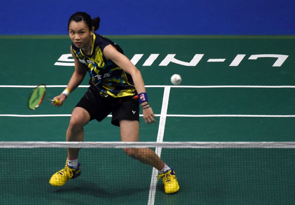 Tai Tzu Ying of Chinese Taipei beat Japan's Sayaka Sato to reach the last four ©Getty Images