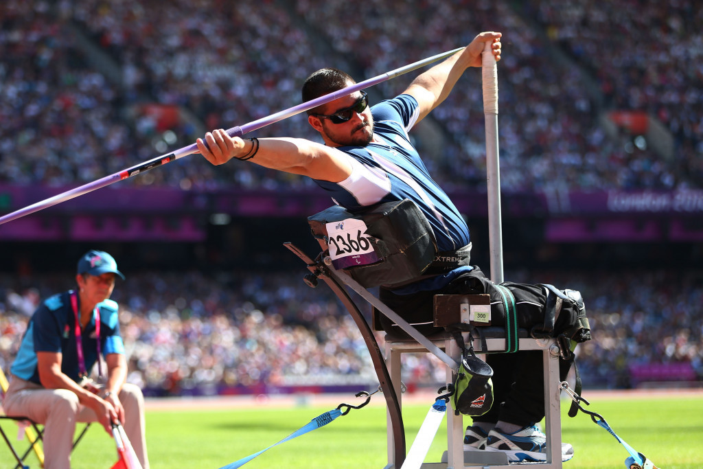 Greece's Manolis Stefanoudakis was the clear winner in the javelin F54 ©Getty Images