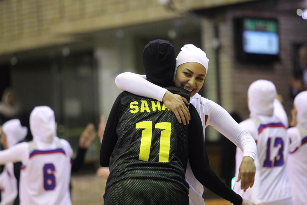 Players from both composite Iranian teams wore hijabs during their match ©FIBA