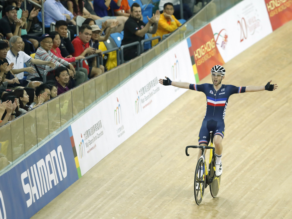 Benjamin Thomas of France was the eventual omnium winner before also claiming madison spoils ©Getty Images