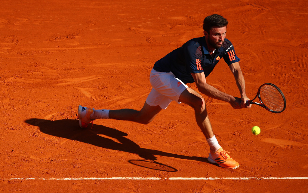 Gilles Simon set up a Monte Carlo Masters clash with Novak Djokovic ©Getty Images