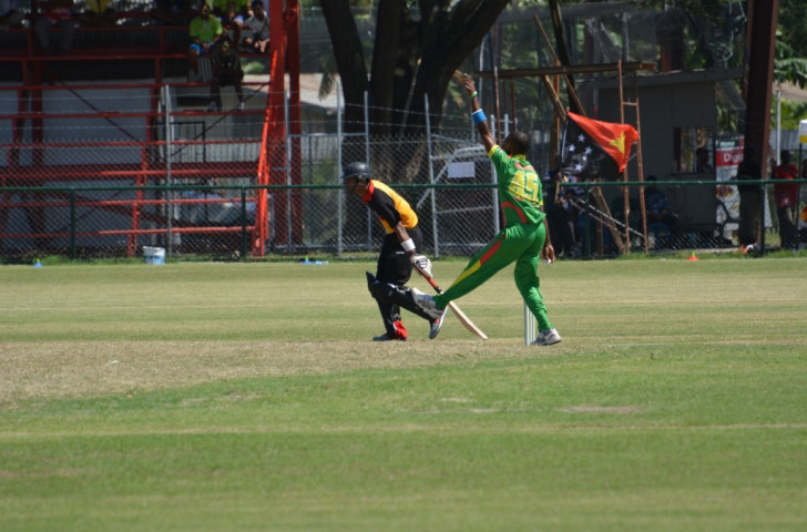 One of two wins for Vanuatu in the men's Twenty20 cricket competition came against hosts Papua New Guinea ©Port Moresby 2015