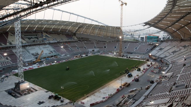 Renovation work at the Khalifa International Stadium in Doha will be completed by next month ©Qatar 2022 