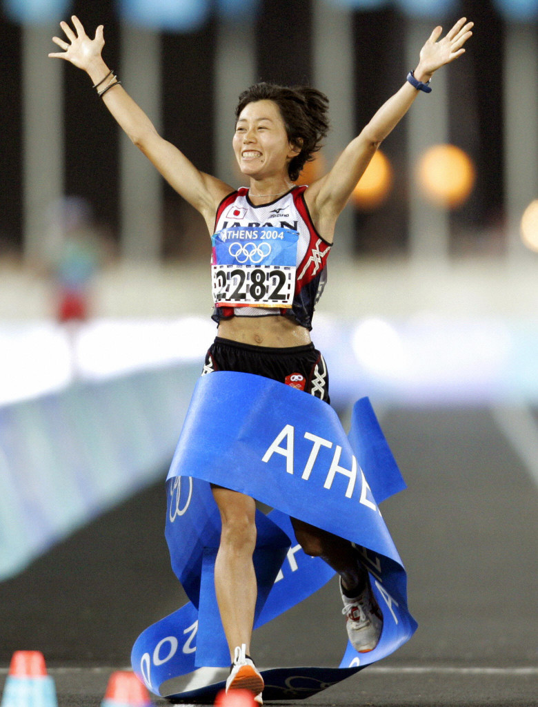 Japan's Mizuki Noguchi won the women's Olympic marathon at Athens 2004 ©Getty Images
