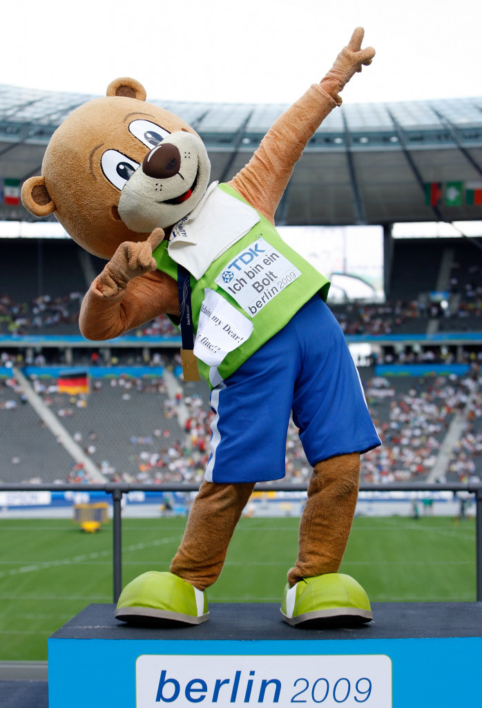 Berlino, the mascot for the 2009 IAAF World Championships, was a massive hit ©Getty Images