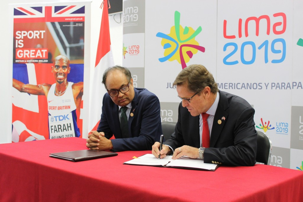 The new deal between Peru and Britain will continue until the end of the 2019 Pan American Games in Lima ©UK Government