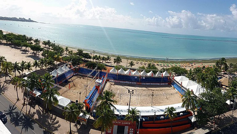 The venue for the 2017 International University Beach Games was set on the sands of Pajuçara beach in Maceió ©FISU
