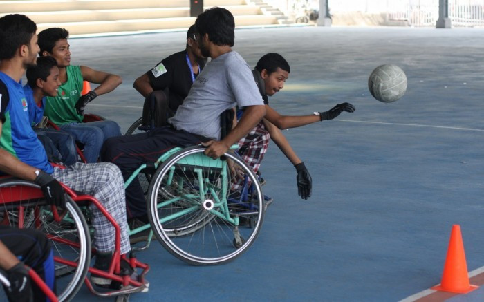 Participants were given the chance to play the sport as well as learn about coaching, referring and classification ©IWRF