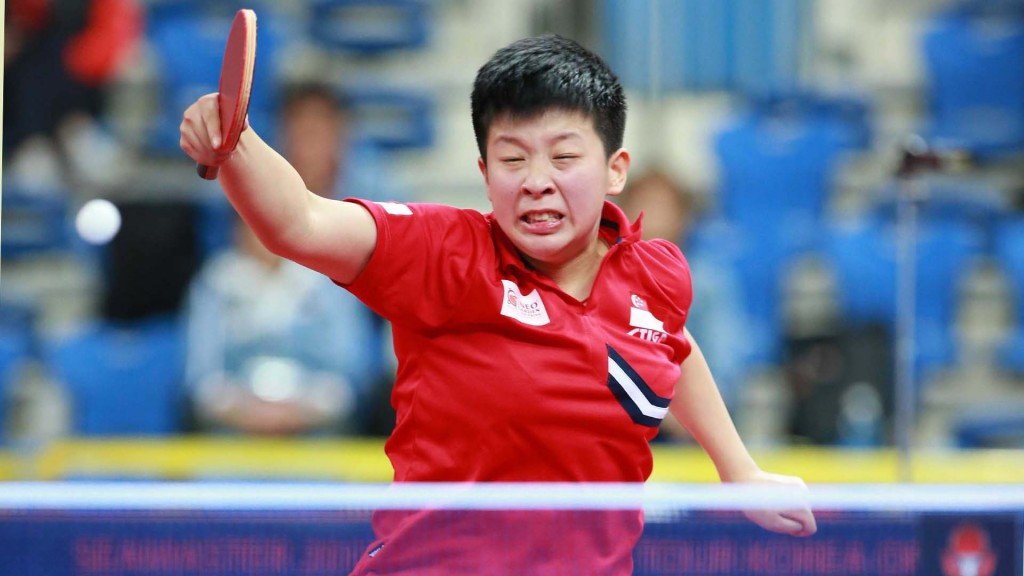 Singapore’s Zeng Jian was another player to clinch a shock win on a day of surprises in Incheon ©An Sangho/ITTF