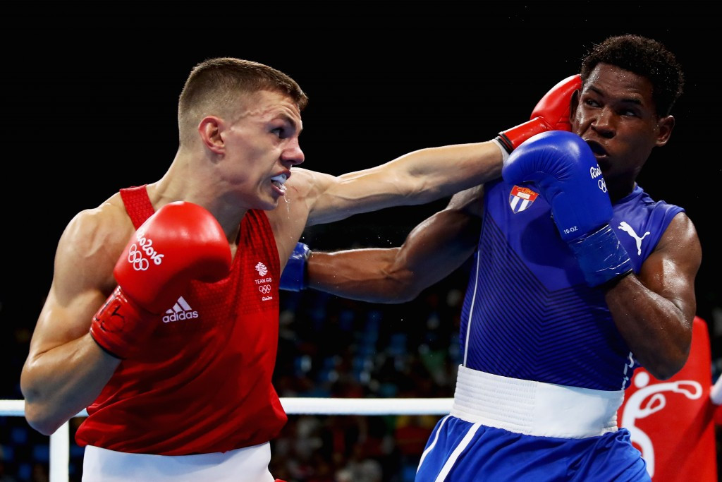 Pat McCormack wrapped up victory for the British Lionhearts over the Morocco Atlas Lions by winning the third bout of the night ©Getty Images