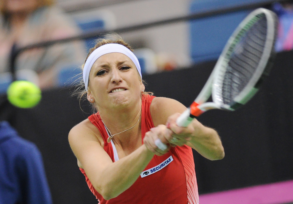 Switzerland and Belarus all-square after day one of Fed Cup semi-final