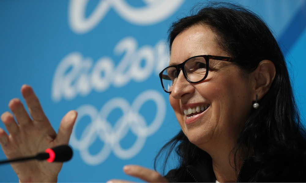 Tricia Smith made a valuable interjection at the IOC Session in Pyeongchang ©Getty Images
