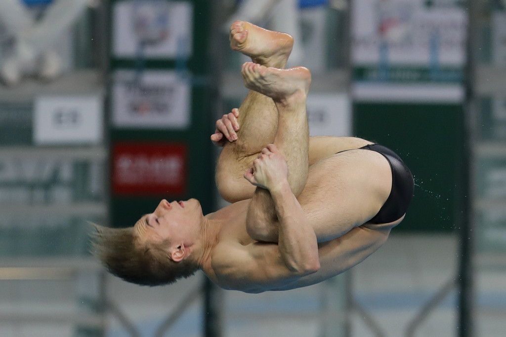Laugher wins second gold of FINA Diving World Series season