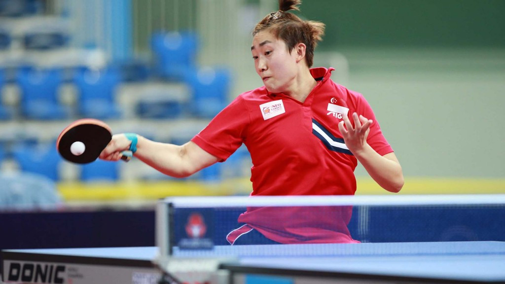 Top seed Feng Tianwei won the women's singles title ©An Sangho/ITTF