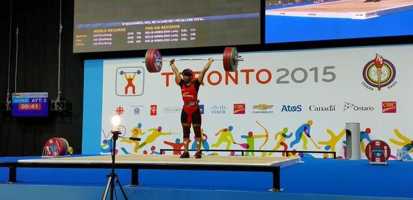 Leidy Yessenia Solis Arboleda won Colombia's eighth weightlifting gold