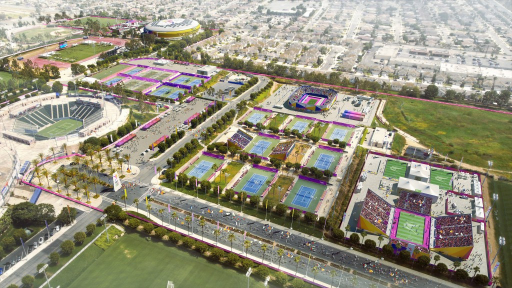 The new renderings depict the South Bay Sports Park ©Los Angeles 2024