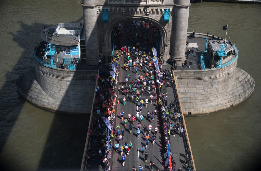 Around 40,000 runners have taken part in the London Marathon ©Getty Images