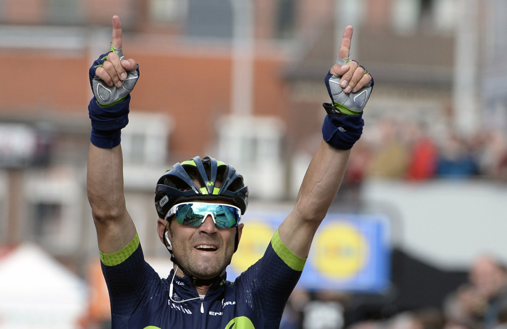 Valverde wins Liège–Bastogne–Liège after tributes for Scarponi