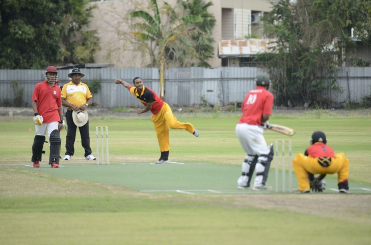 Papua New Guinea's cricket team beat Tonga before losing to Vanuatu ©Port Moresby 2015 